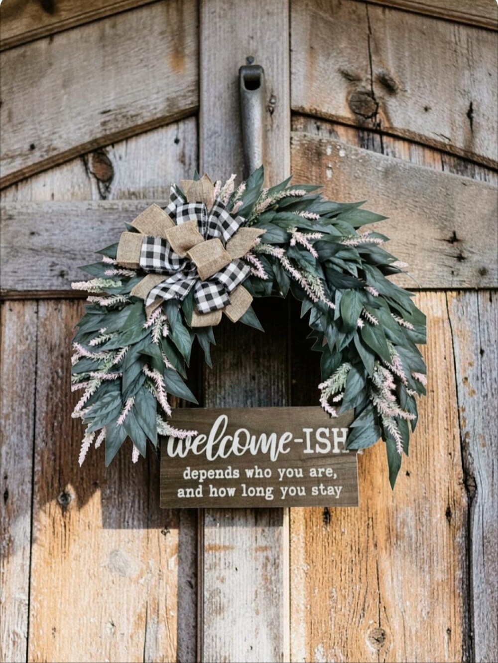 Welcome-ish Wreath